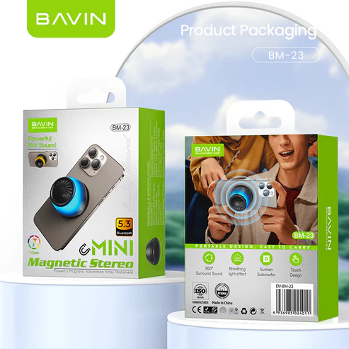 Bavin Mini Portable Magnetic Bluetooth Speaker BM-23